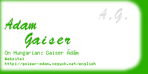 adam gaiser business card